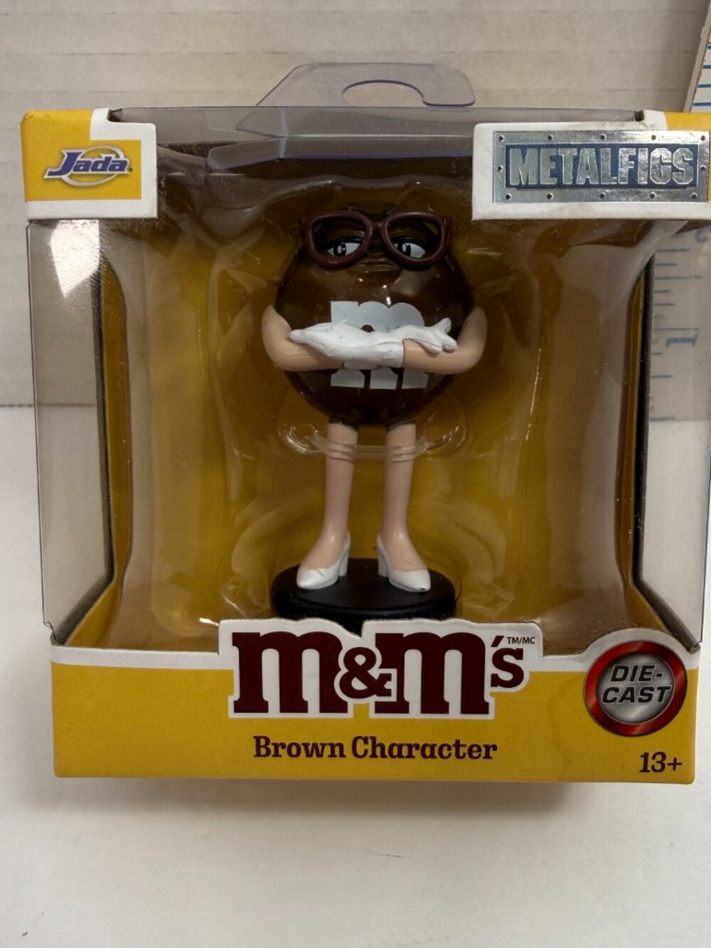 M&M's Metalfigs Brown Character 3" Die Cast Figure M&M Collectible NIB